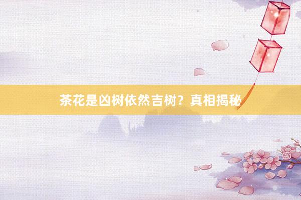 茶花是凶树依然吉树？真相揭秘
